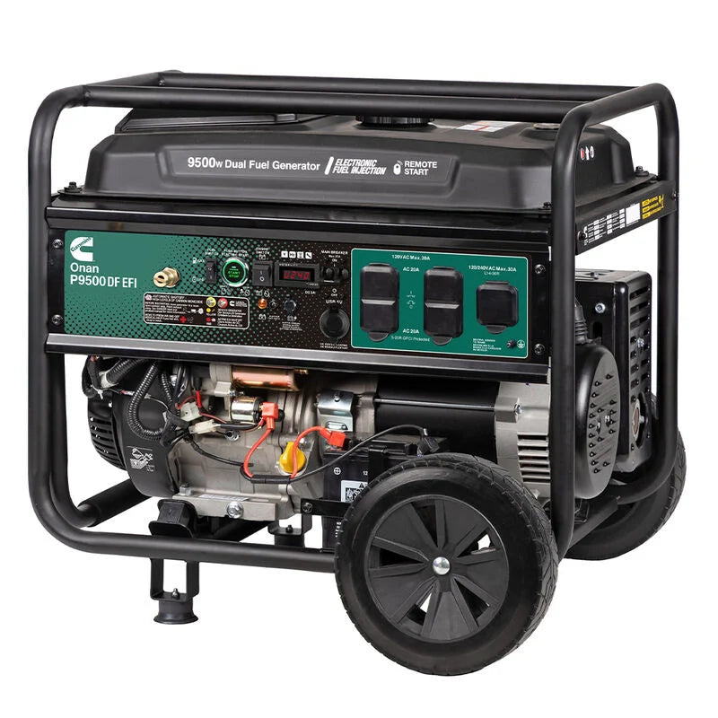 Cummins Onan Dual-Fuel Portable Generator P9500DF EFI
