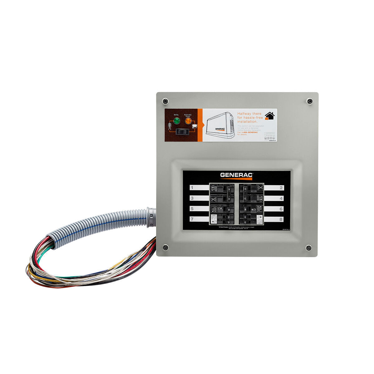 1 50 Amp HomeLink MTS, 10-16 circuits, flush or surface mount, NEMA 1 Generac