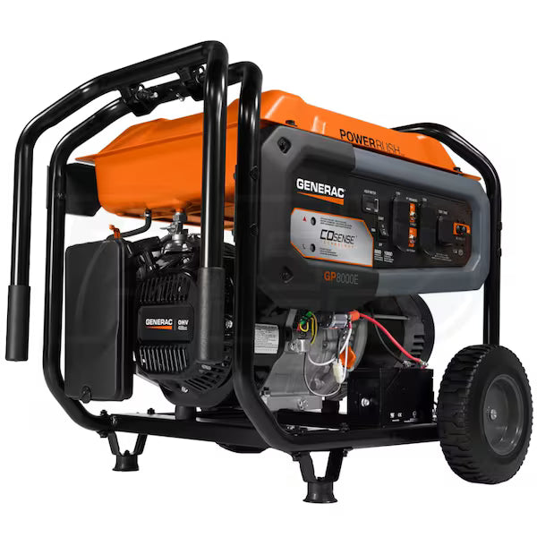 Generac GP8000E - 8000 Watt Electric Start Portable Generator w/ COsense®