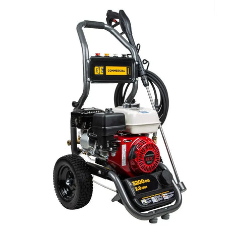 BE Power 3,200 PSI - 2.8 GPM Gas Pressure Washer with Honda GX200 Engine and AR Triplex Pump - BE3265HA BE Power Equipment