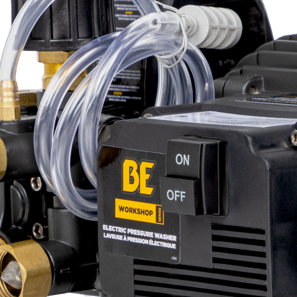 BE Power 1,500 PSI 1.6 GPM 1.5 HP Portable Electric Pressure Washer – P1515EPN