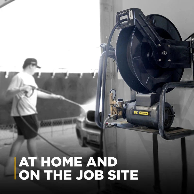 BE Power 3,200 PSI 4.0 GPM 10 HP Electric Pressure Washer with 10 HP - 3 Phase Baldor Motor and General Triplex Pump - X-3010FW3GENHT BE Power Equipment