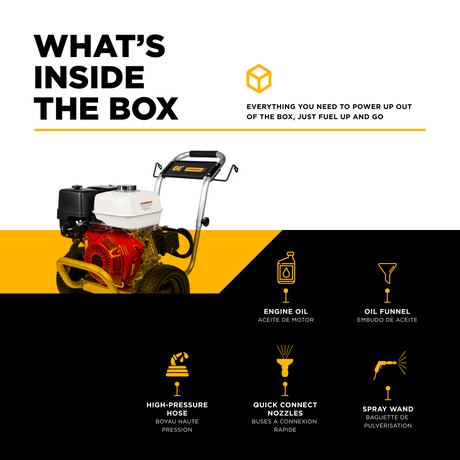 BE Power 3,100 PSI 3.1 GPM Cold Water Gas Pressure Washer - B3165HAGS