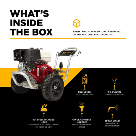 BE Power 3,200 PSI 5.2 GPM Cold Water Gas Pressure Washer - B3213HABCS BE Power Equipment