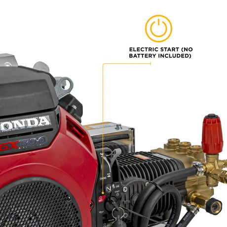 BE Power 4,000 PSI 8.2 GPM Cold Water Gas Pressure Washer - B4024HETBGS BE Power Equipment