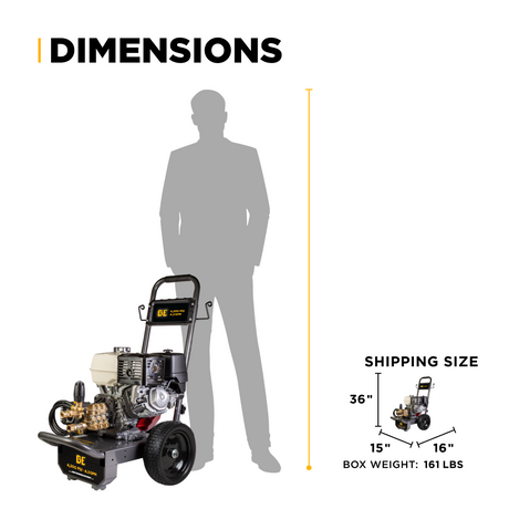 BE Power 4,200 PSI 4.2 GPM Cold Water Gas Pressure Washer - B4213HA