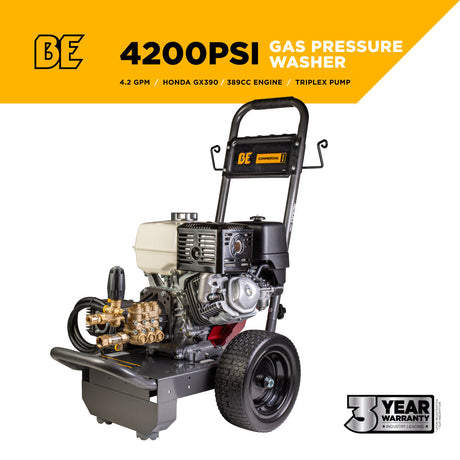 BE Power 4,200 PSI 4.2 GPM Cold Water Gas Pressure Washer - B4213HCS