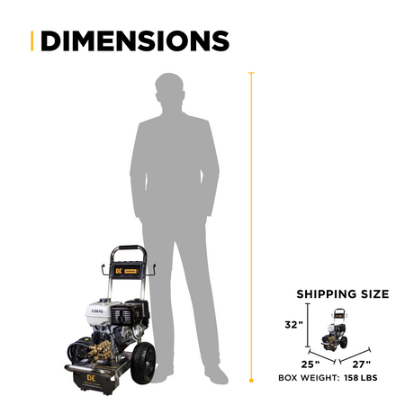 BE Power 4,200 PSI 4.2 GPM Cold Water Gas Pressure Washer - B4213HSGS