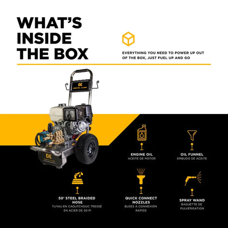 BE Power 4,200 PSI 4.2 GPM Cold Water Gas Pressure Washer - B4213HESCS BE Power Equipment