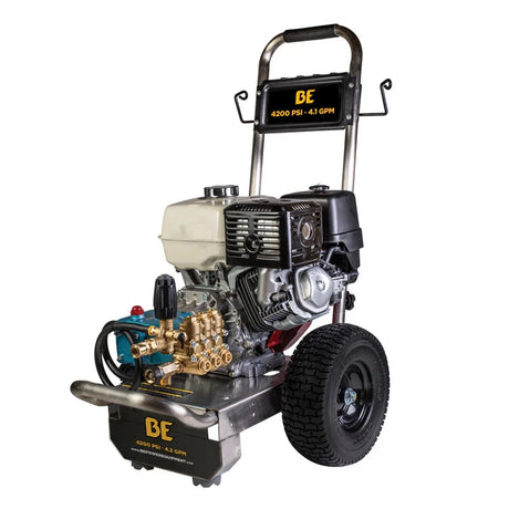 BE Power 4,200 PSI 4.2 GPM Cold Water Gas Pressure Washer - B4213HESCS BE Power Equipment