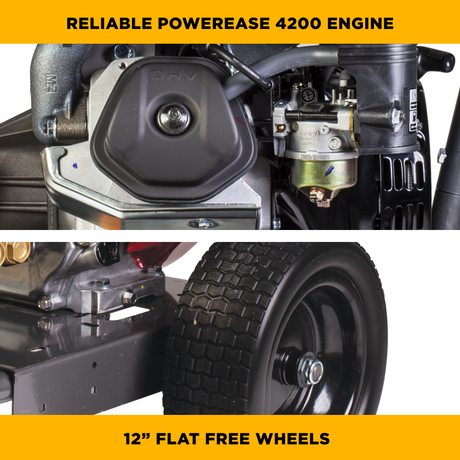 BE Power 4,400 PSI 4.2 GPM Cold Water Gas Pressure Washer - B4415PCS