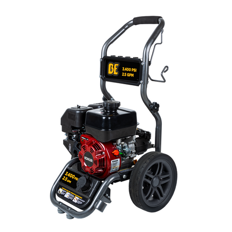 BE Power 3,400 PSI 2.5 GPM Cold Water Gas Pressure Washer - BE3465KX