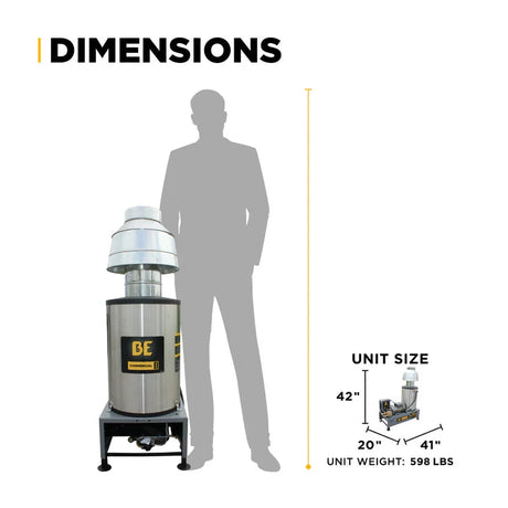 BE Power 2,500 PSI 3.5 GPM 5.0 HP Hot Water Pressure Washer with Baldor Motor and AR Triplex Pump - HW255E3CNG BE Power Equipment