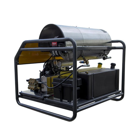 BE Power 3,000PSI 8.0GPM Hot Water Pressure Washer with Honda GX690 Engine and General Triplex Pump - HW3024HG12V BE Power Equipment