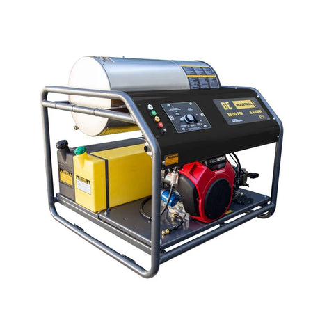 BE Power 4,000 PSI - 5.5 GPM Hot Water Pressure Washer with Honda GX690 Engine and AR Triplex Pump - HW4024HA12V BE Power Equipment