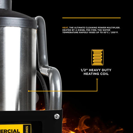 BE Power 4,000 PSI - 4.0 GPM Hot Water Pressure Washer with Honda GX390 Engine and Belt Driven General Triplex Pump - HW4013HBG BE Power Equipment