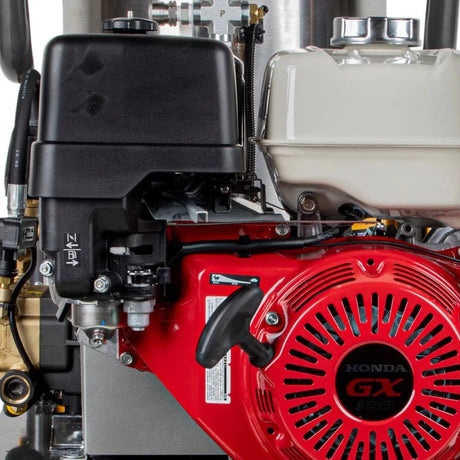 BE Power 4,000 PSI - 4.0 GPM Hot Water Pressure Washer with Honda GX390 Engine and Belt Driven General Triplex Pump - HW4013HBG BE Power Equipment