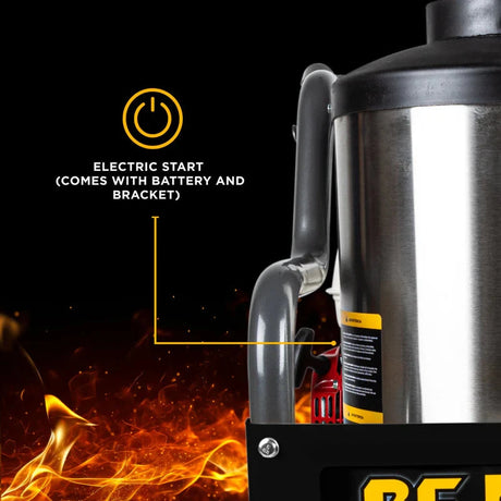 BE Power 4,000 PSI - 4.0 GPM Hot Water Pressure Washer with Honda GX390 Engine and Belt Driven General Triplex Pump - HW4013HBG BE Power Equipment