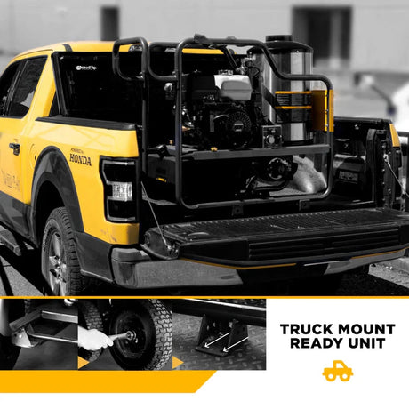 BE Power 3,000 PSI 4.0 GPM 7.5 HP Hot Water Pressure Washer with 7.5HP Motor and General Triplex Pump BE Power Equipment