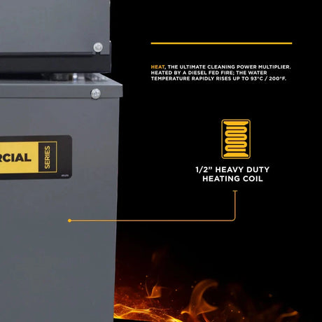 BE Power 3,000 PSI 4.0 GPM 7.5 HP Hot Water Pressure Washer with 7.5HP Motor and General Triplex Pump BE Power Equipment