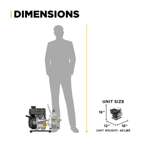 BE Power 1" Water Transfer Pump with Powerease 79 Engine