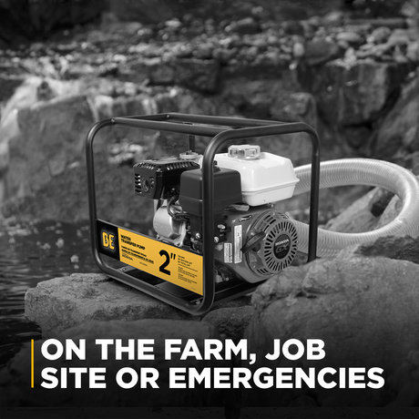 BE Power 2" Water Transfer Pump with Honda GX200 Engine