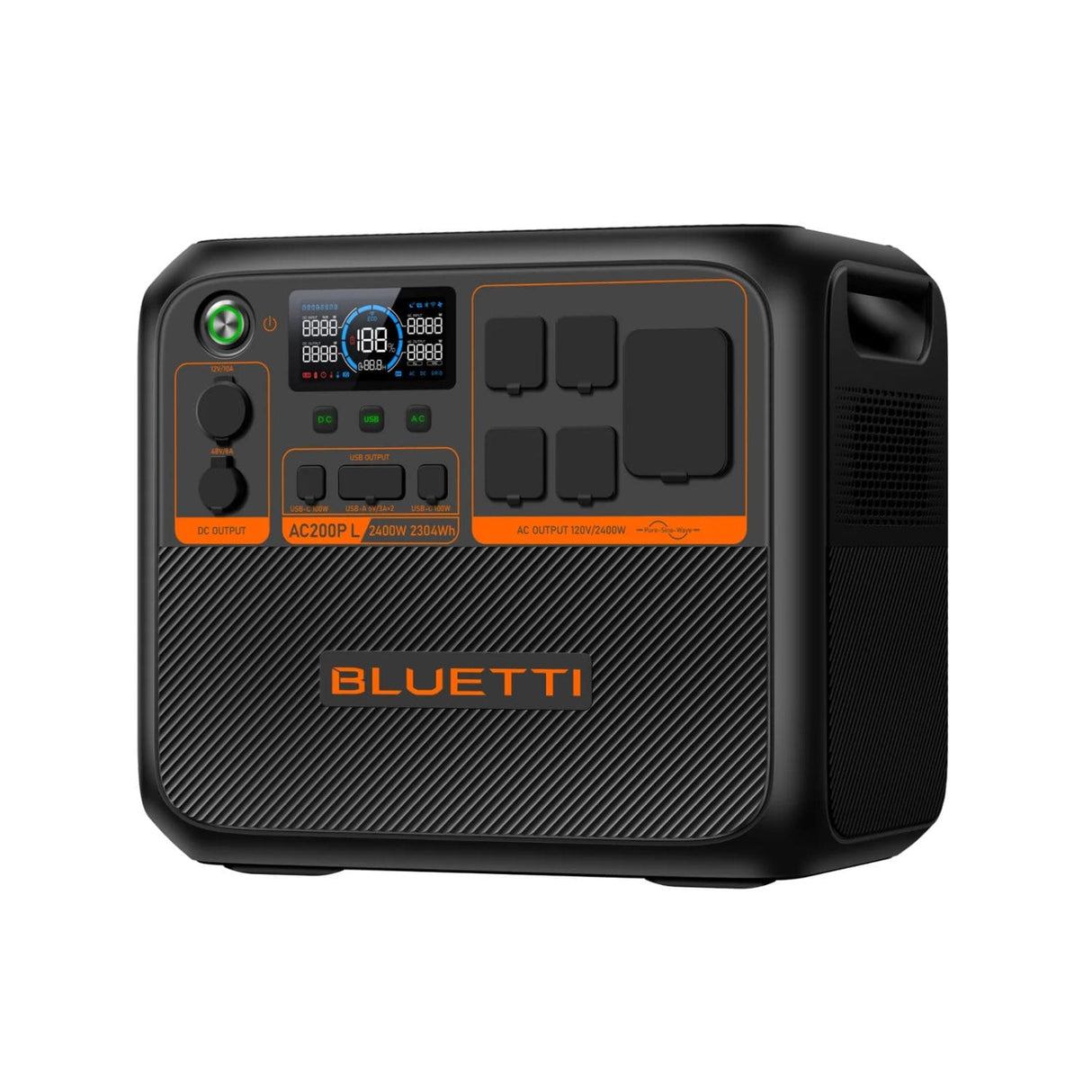BLUETTI AC200P L Portable Power Station | 2304 Wh | 3600W | 1200W Solar Input