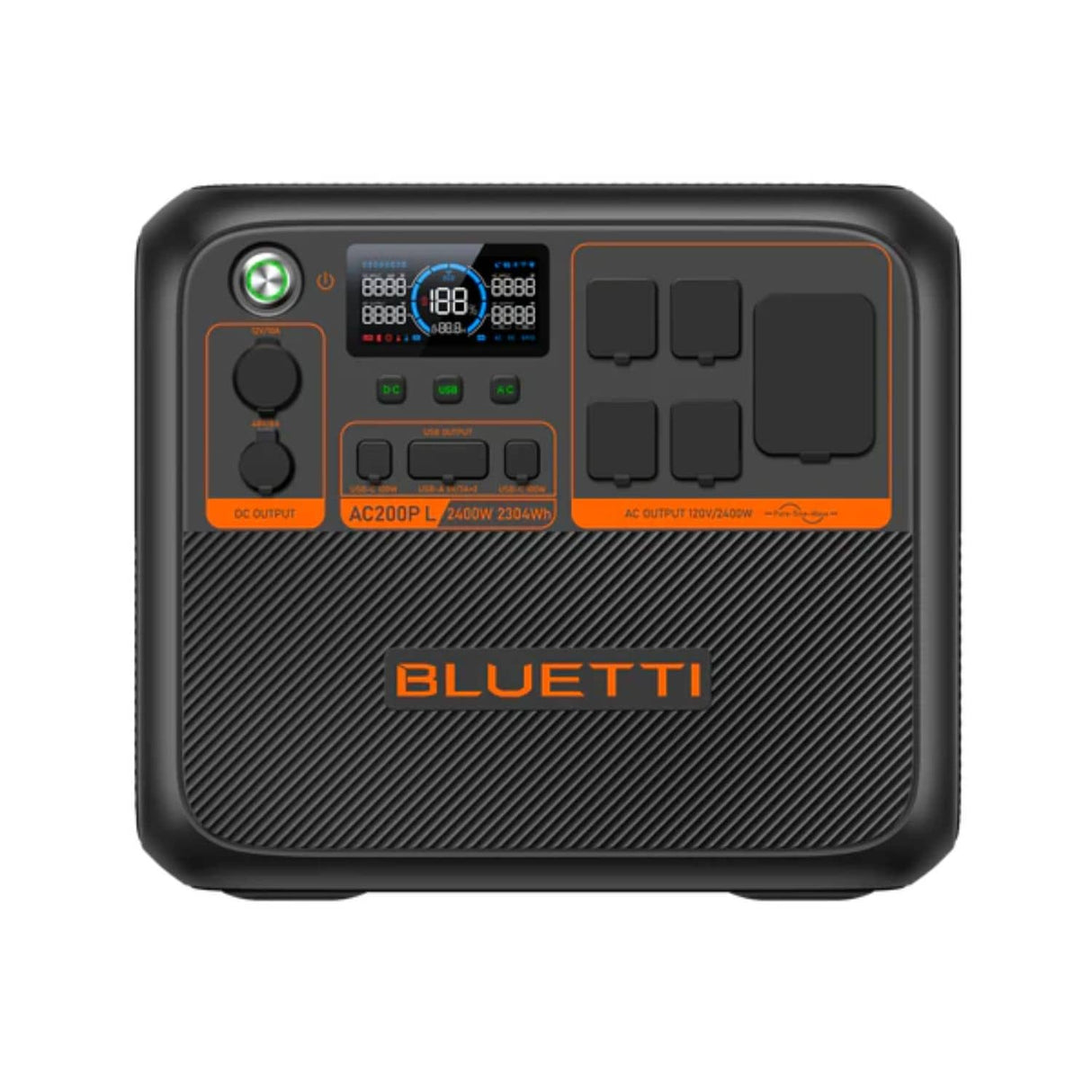 BLUETTI AC200P L Portable Power Station | 2304 Wh | 3600W | 1200W Solar Input