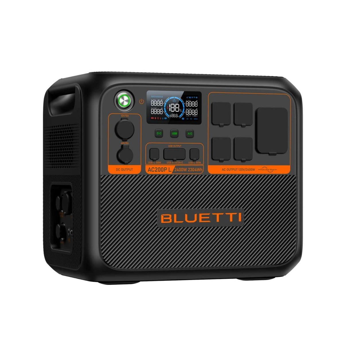 BLUETTI AC200P L Portable Power Station | 2304 Wh | 3600W | 1200W Solar Input
