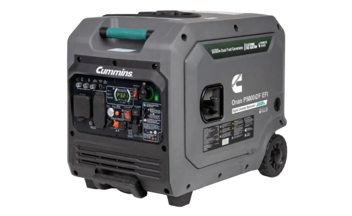Cummins portable generator on a white background
