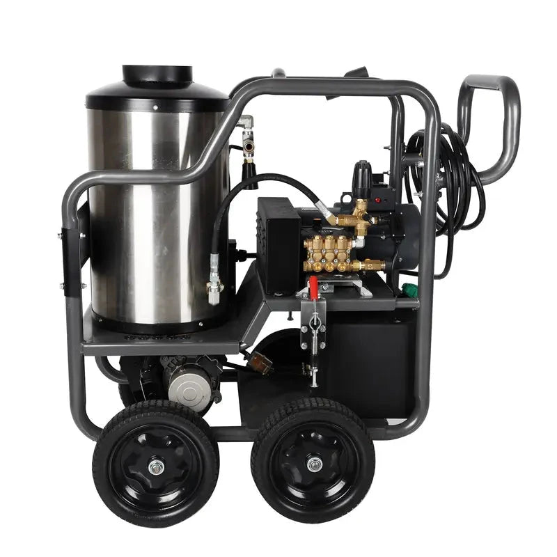 BE Power 3000PSI 3.0GPM Hot Water Pressure Washer with Honda GX200 Engine and General Triplex Pump - HW2765HG BE Power Equipment