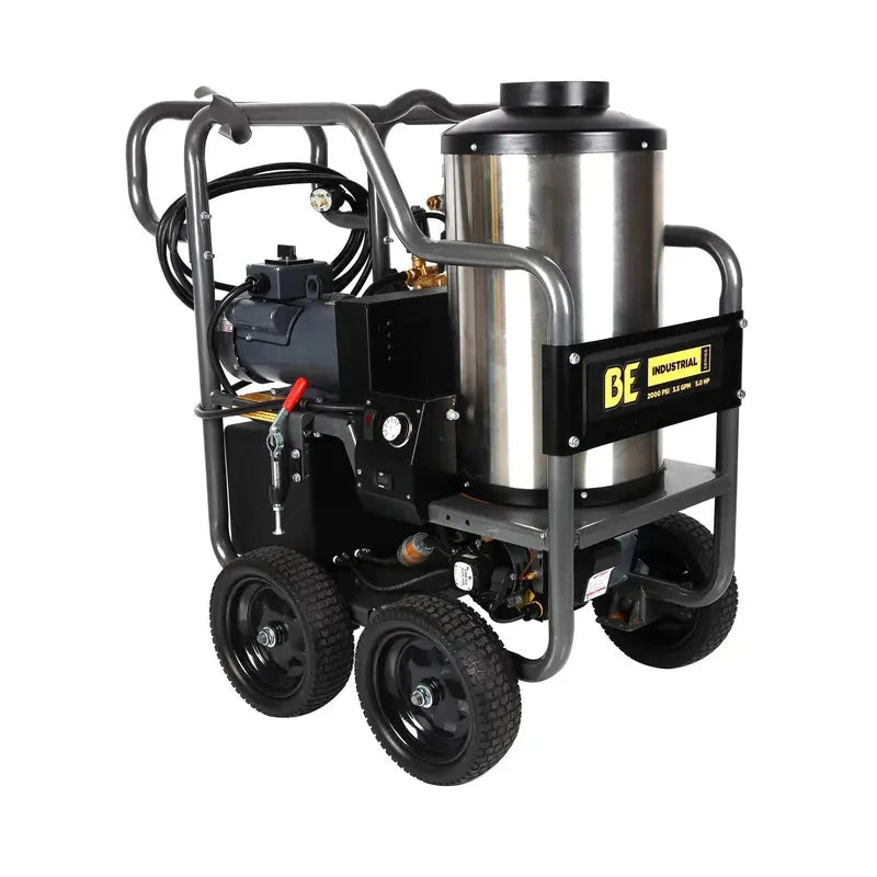 BE Power 3000PSI 3.0GPM Hot Water Pressure Washer with Honda GX200 Engine and General Triplex Pump - HW2765HG BE Power Equipment