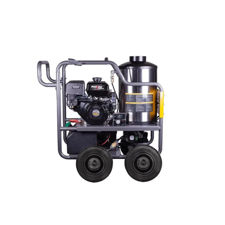 BE Power 4,000 PSI - 4.0 GPM Hot Water Pressure Washer with Powerease 420 Engine and AR Triplex Pump - HW4015RA BE Power Equipment