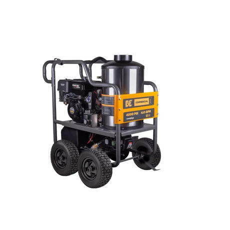 BE Power 4,000 PSI - 4.0 GPM Hot Water Pressure Washer with Powerease 420 Engine and AR Triplex Pump - HW4015RA BE Power Equipment