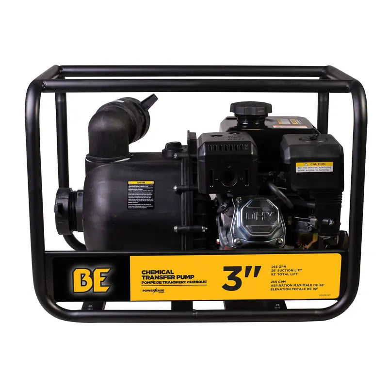 BE Power 3" Chemical Transfer Pump with Powerease 225 Engine