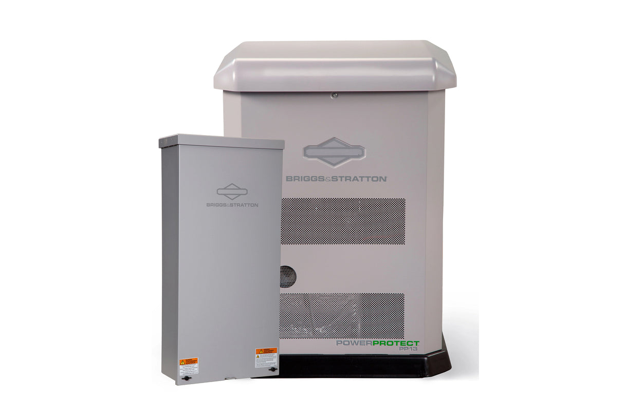 13/11.5kW Bundle (LP/NG) - PP13 Standby Generator + 200 amp Standard SED Transfer Switch + Symphony Choice Power Management Briggs & Stratton