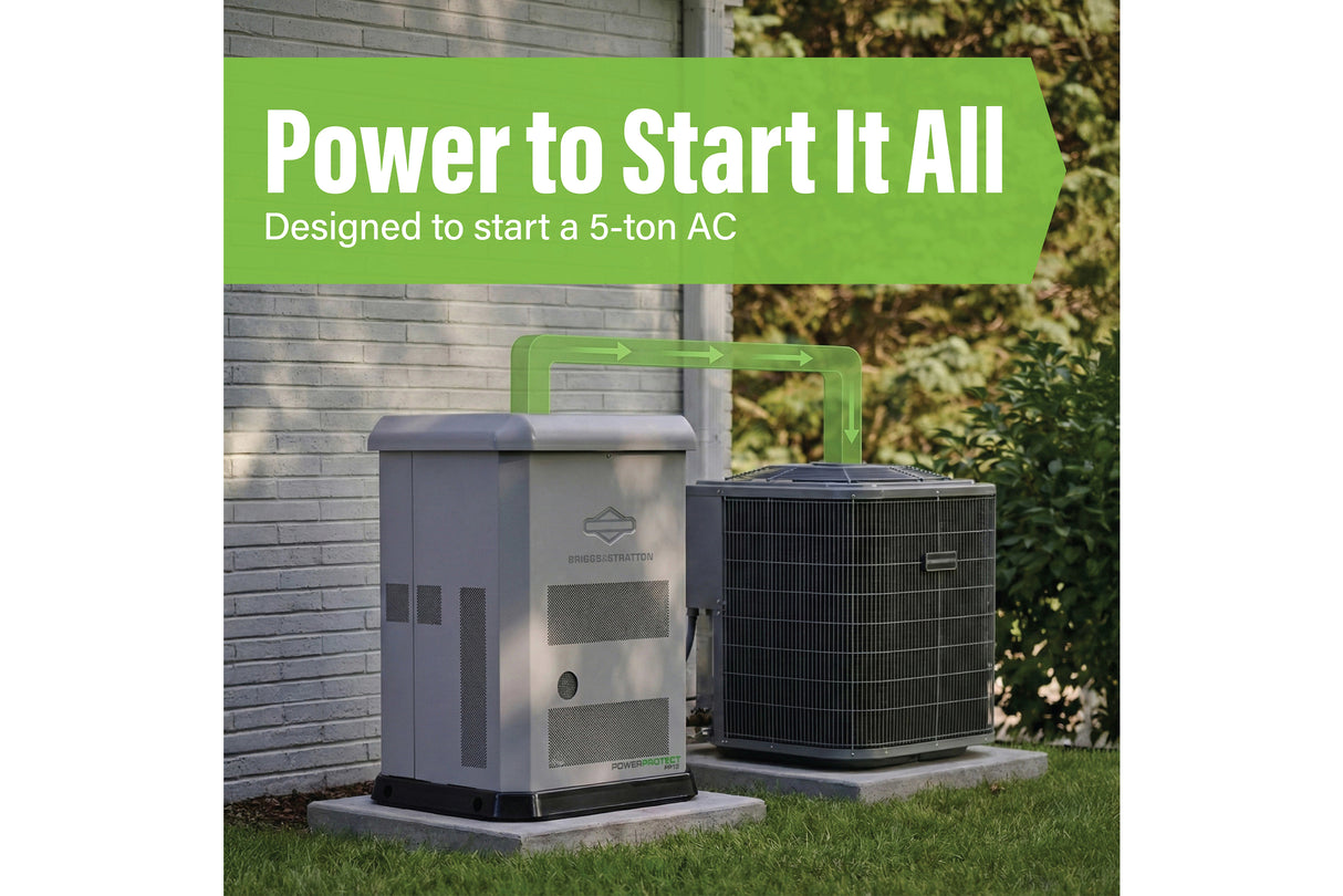 13/11.5kW Bundle (LP/NG) - PP13 Standby Generator + 200 amp Standard SED Transfer Switch + Symphony Choice Power Management Briggs & Stratton