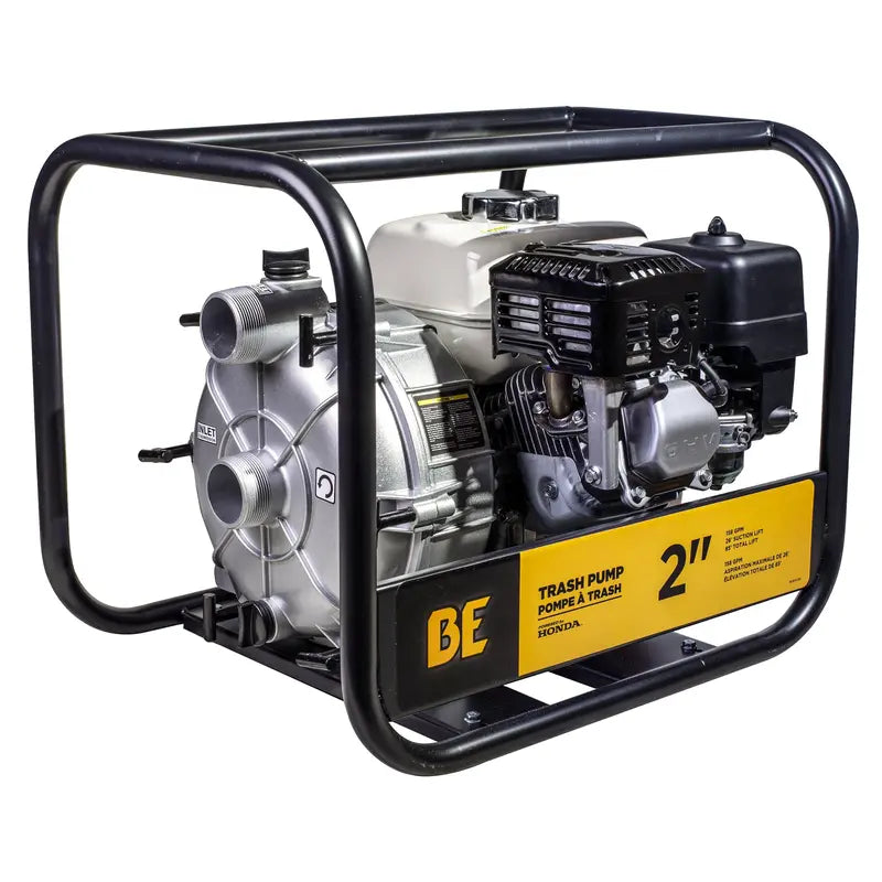 BE Power 2" Semi-Trash Transfer Pump with Honda GX200 Engine