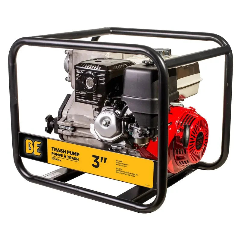 BE Power 3"-Trash Transfer Pump with Honda GX390 Engine BE Power Equipment