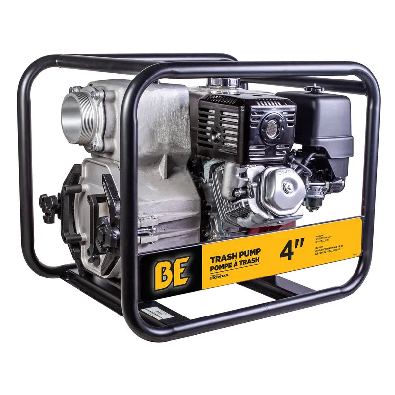 BE Power 4"-Trash Transfer Pump with Honda GX390 Engine