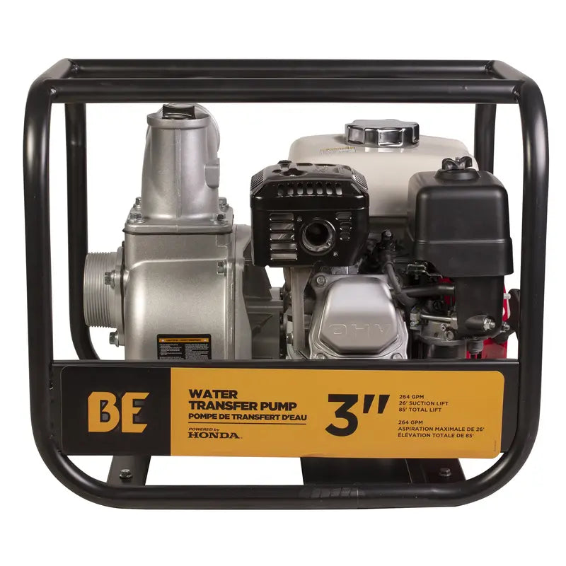 BE Power 3" Water Transfer Pump with Honda GX200 Engine