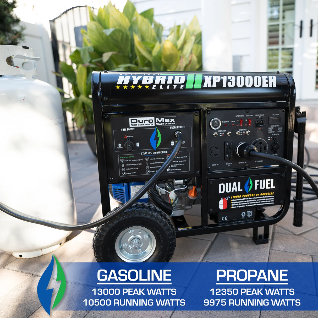 DuroMax XP13000EH Dual Fuel Portable Generator DuroMax