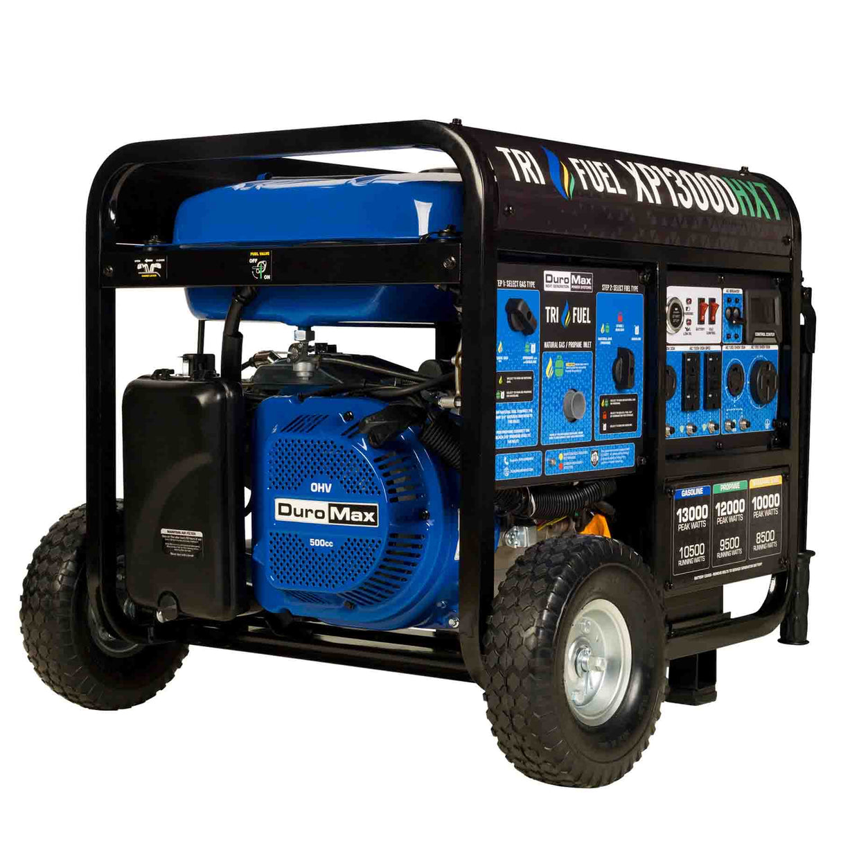 DuroMax XP13000HXT Tri-Fuel Portable Generator DuroMax