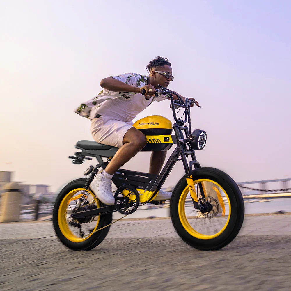 HappyRun G100 48V/38Ah 2000W Dual Battery Electric Bike