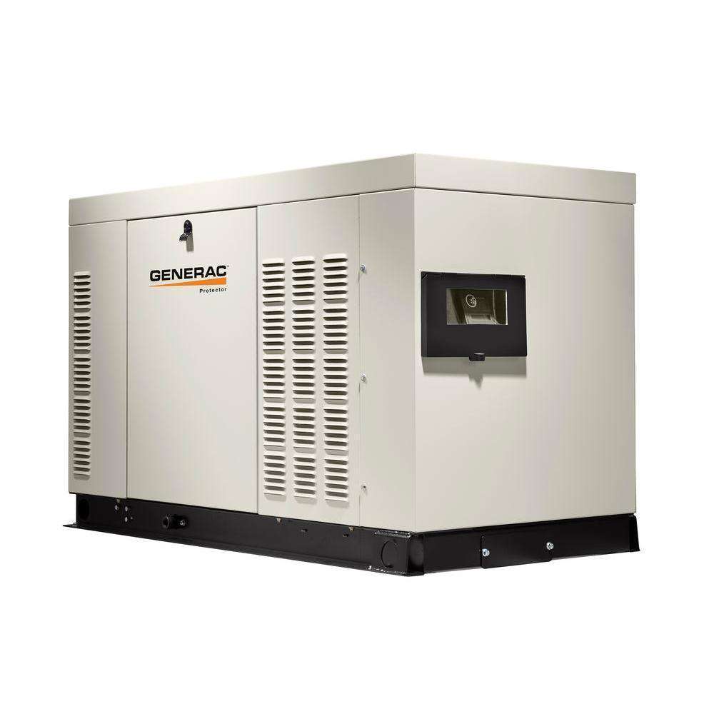 Generac Protector Series 30kW Automatic Standby Generator | Liquid-Cooled, Natural Gas/Propane, Whole Home Backup