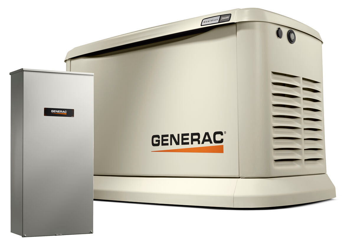 7291 - 26/22.5kW Guardian Air-Cooled Generator with 200A SE ATS (Not CUL)