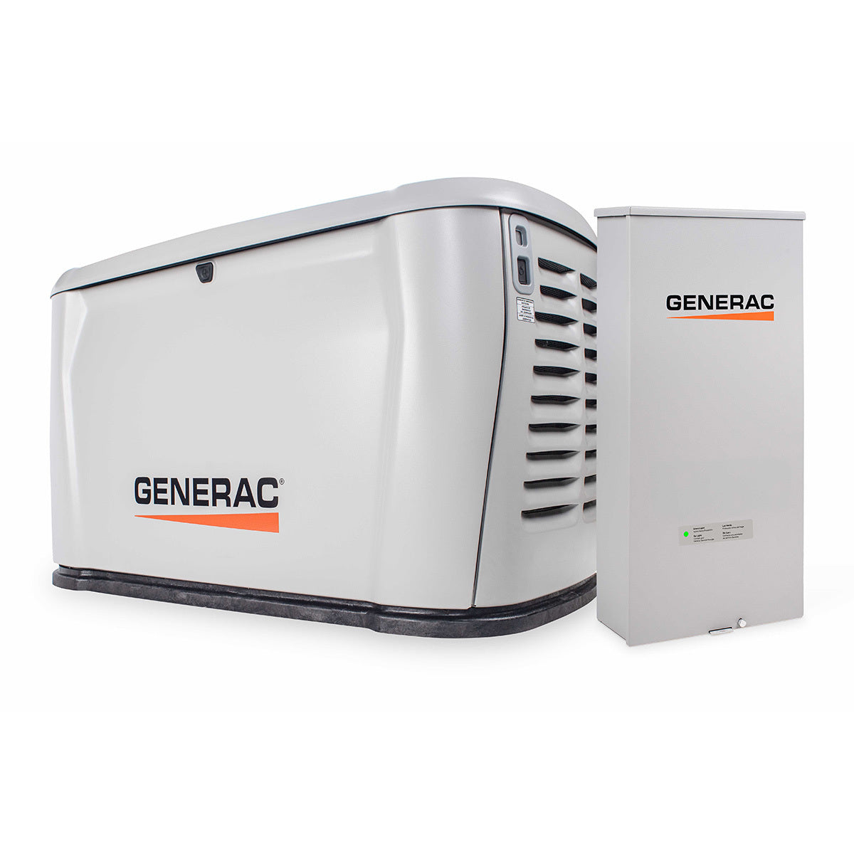 Generac home standby generator on a white background