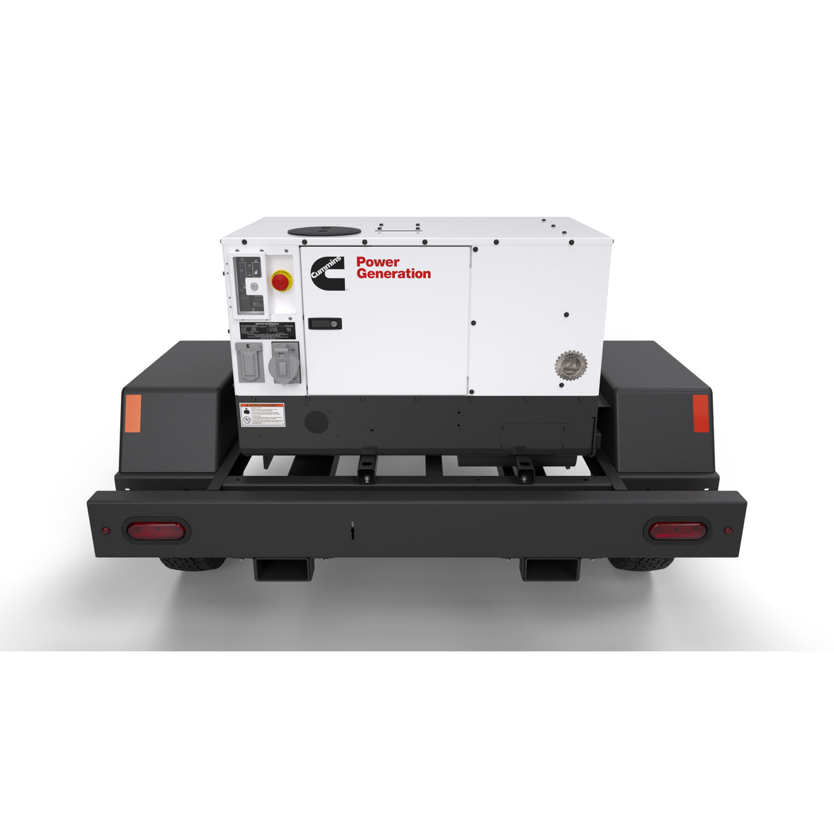 Cummins C12D6RE mobile generator on a white background
