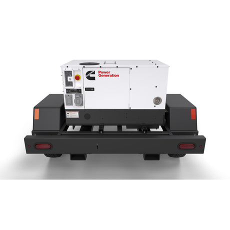 Cummins C12D6RE mobile generator on a white background