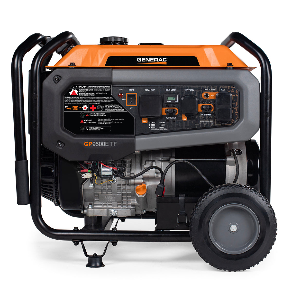 Generac GP9500E TF 8063 9500W/12500W Generator Tri-Fuel Gas Propane Natural Gas 50 Amp COSense Electric Start New